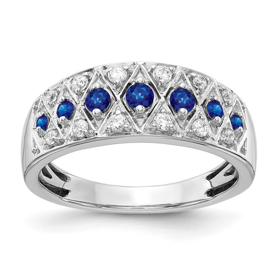 14k White Gold Diamond and Gemstone Fancy Rings