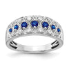 14k White Gold Diamond and Gemstone Fancy Rings