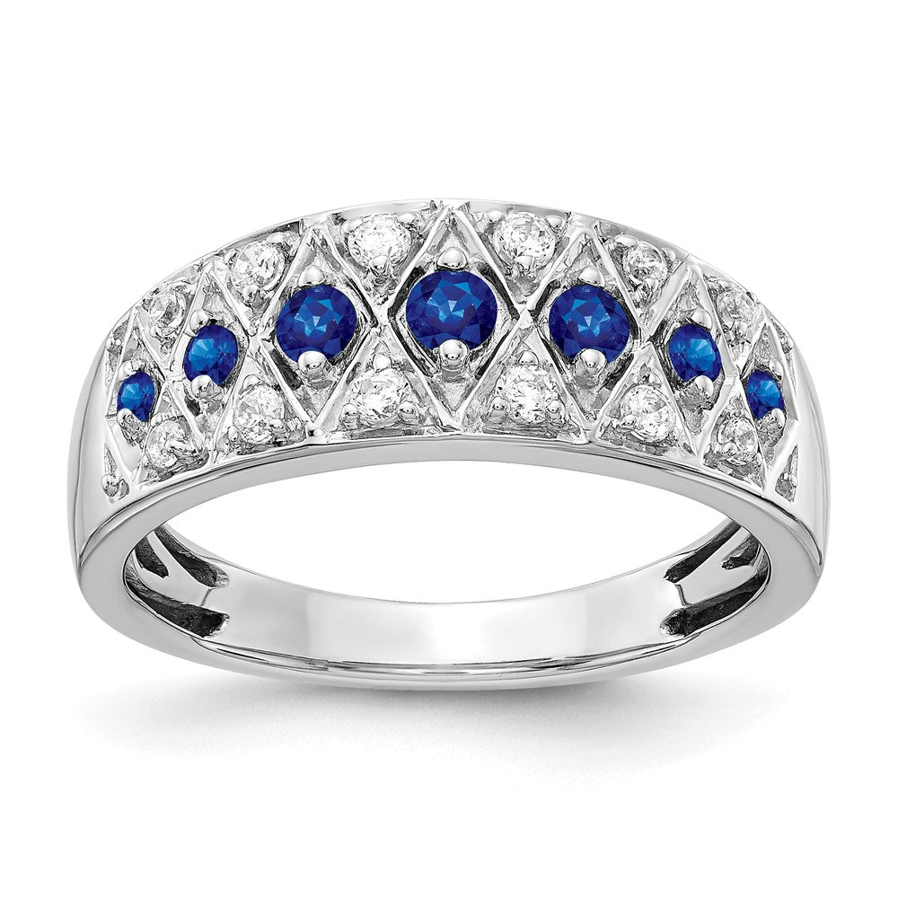 14k White Gold Diamond and Gemstone Fancy Rings
