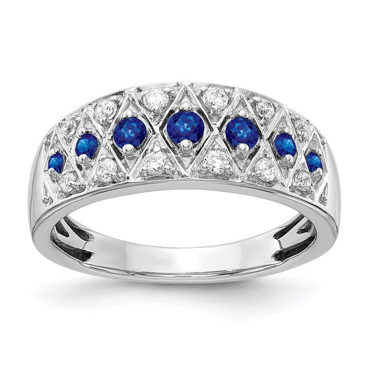 14k White Gold Diamond and Gemstone Fancy Rings