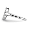 14k White Gold 1/4 carat Diamond Pave Heart Ring