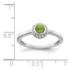 14k White Gold Diamond and Cabochon Gemstone Ring