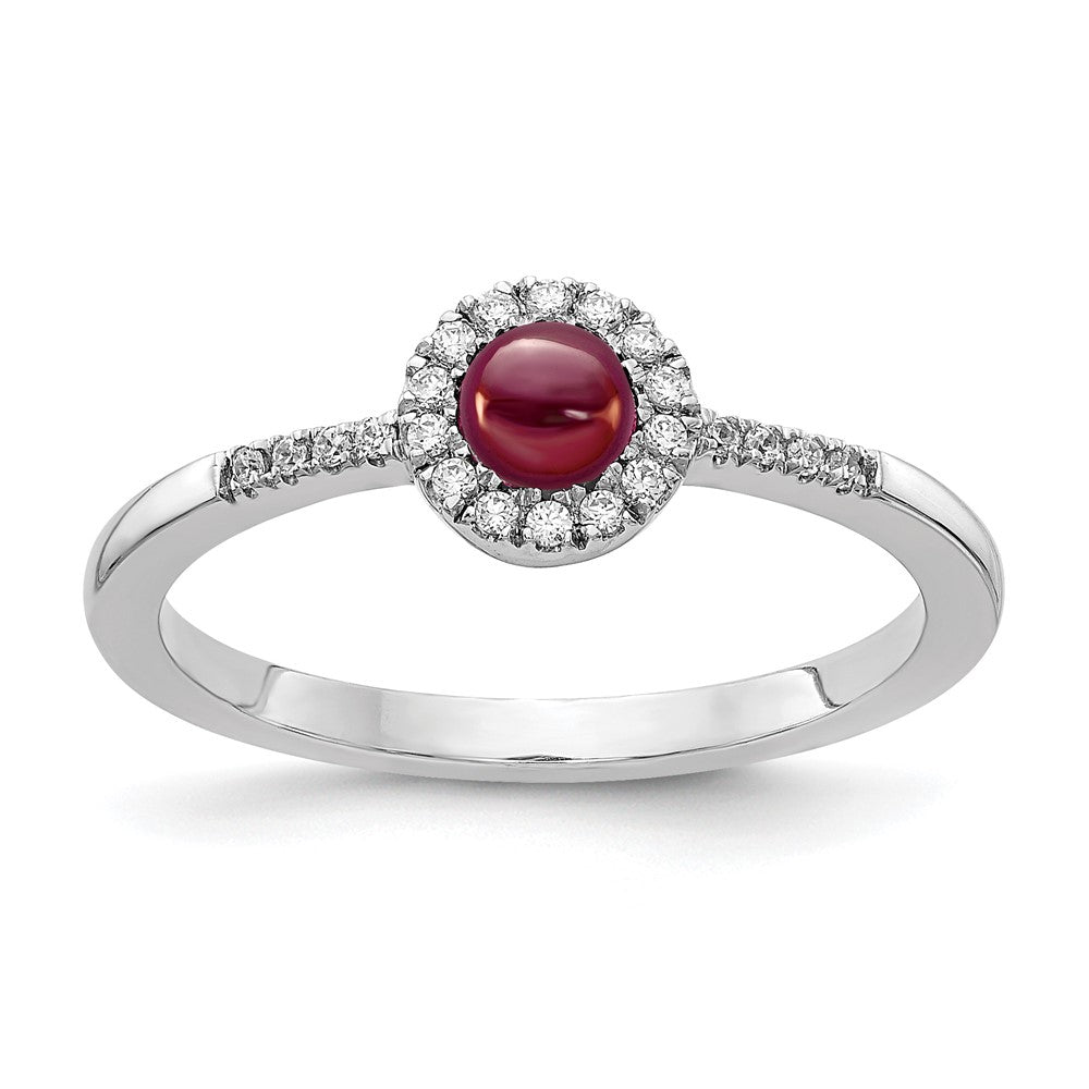 Diamond and Cabochon Gemstone Rings