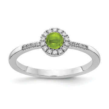Diamond and Cabochon Gemstone Rings