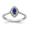 14k White Gold Diamond and Oval Cabochon Gemstone Ring