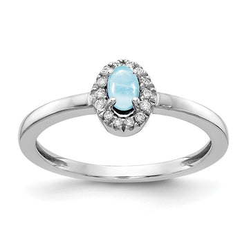 Diamond and Oval Cabochon Gemstone Rings