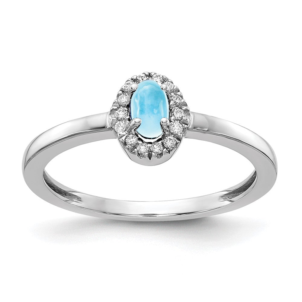 Diamond and Oval Cabochon Gemstone Rings