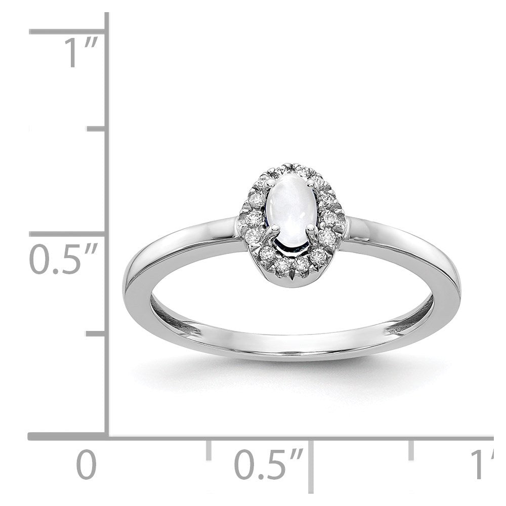 Diamond and Oval Cabochon Gemstone Rings