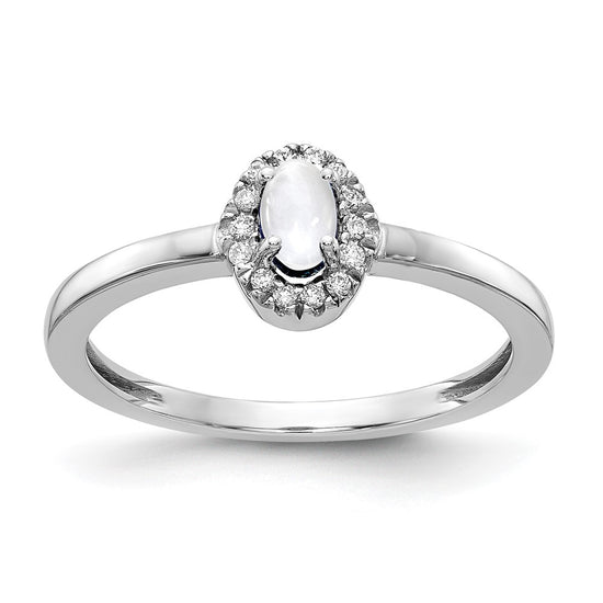Diamond and Oval Cabochon Gemstone Rings