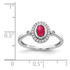 14k White Gold Diamond and Oval Cabochon Gemstone Ring