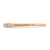 14k Rose Gold 1/10 carat Lab Grown Diamond VS/SI+ G+ Complete Wedding Band