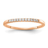 Lab Grown Diamond Wedding Bands in Yellow. White or Rose Gold