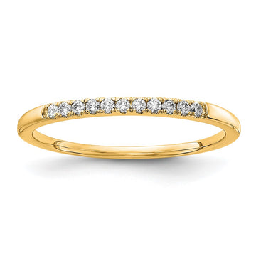 14k 1/10 carat Lab Grown Diamond VS/SI+ G+ Complete Wedding Band