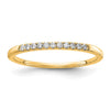 14k 1/10 carat Lab Grown Diamond VS/SI+ G+ Complete Wedding Band