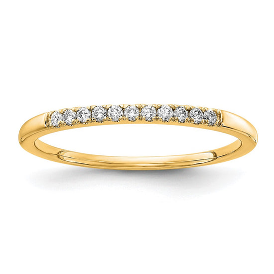 14k 1/10 carat Lab Grown Diamond VS/SI+ G+ Complete Wedding Band