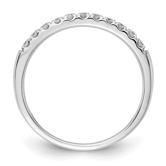 14k White Gold 1/5 carat Lab Grown Diamond VS/SI+ G+ Complete Wedding Band