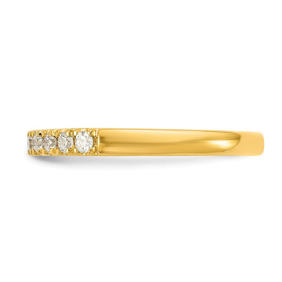14k 1/5 carat Lab Grown Diamond VS/SI+ G+ Complete Wedding Band