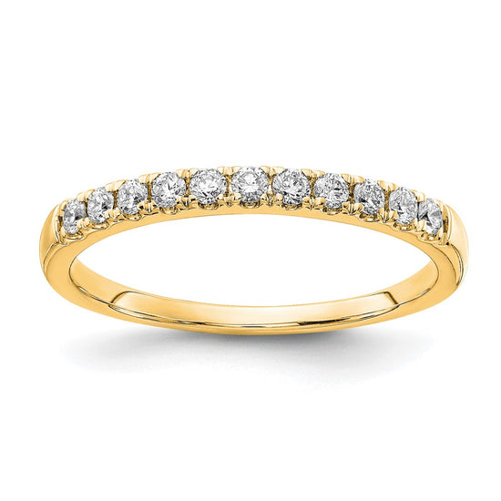 14k 1/5 carat Lab Grown Diamond VS/SI+ G+ Complete Wedding Band