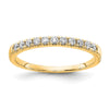 14k 1/5 carat Lab Grown Diamond VS/SI+ G+ Complete Wedding Band