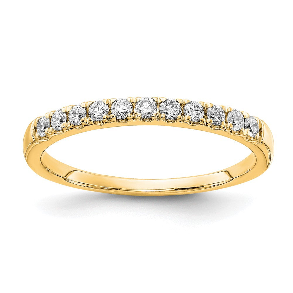 14k 1/5 carat Lab Grown Diamond VS/SI+ G+ Complete Wedding Band
