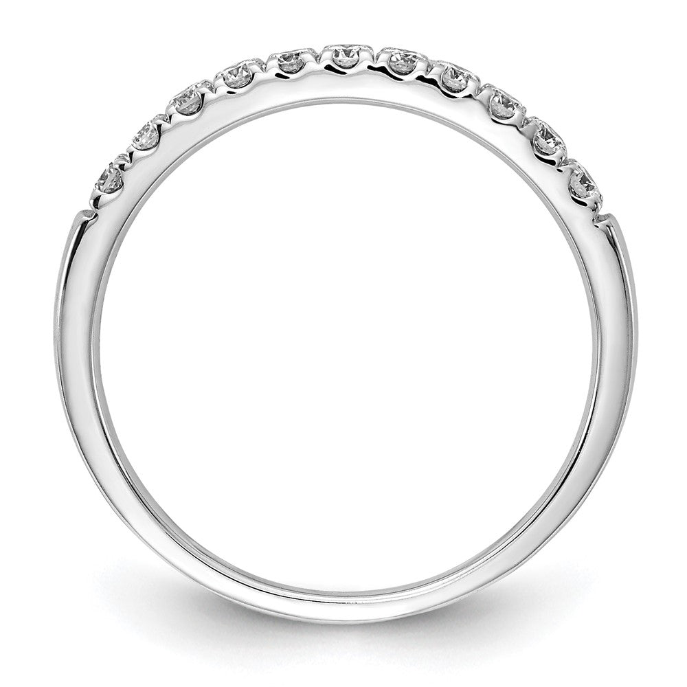 14k White Gold 1/3 carat Lab Grown Diamond VS/SI+ G+ Complete Wedding Band