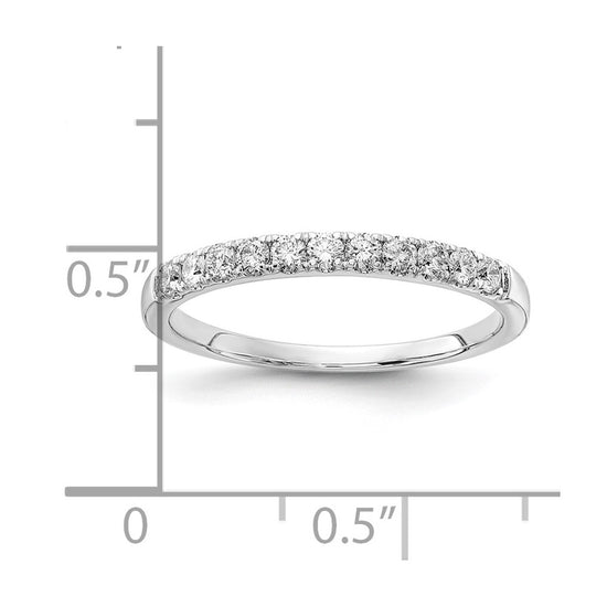 14k White Gold 1/3 carat Lab Grown Diamond VS/SI+ G+ Complete Wedding Band