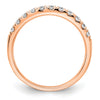 14k Rose Gold 1/2 carat Lab Grown Diamond VS/SI+ G+ Complete Wedding Band