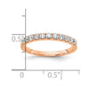 14k Rose Gold 1/2 carat Lab Grown Diamond VS/SI+ G+ Complete Wedding Band