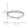 14k White Gold 1/2 carat Lab Grown Diamond VS/SI+ G+ Complete Wedding Band