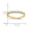 14k 1/2 carat Lab Grown Diamond VS/SI+ G+ Complete Wedding Band