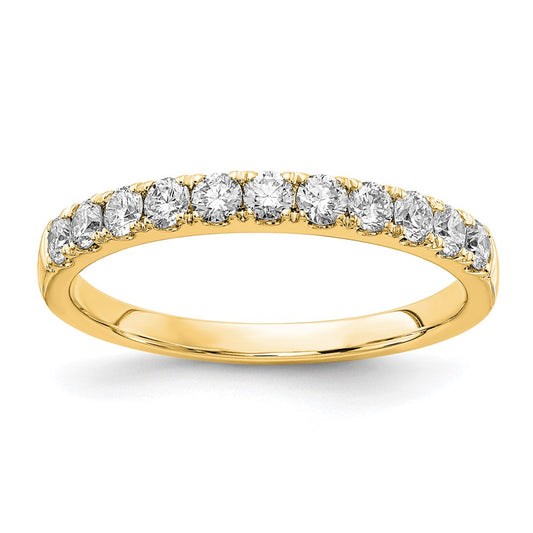 14k 1/2 carat Lab Grown Diamond VS/SI+ G+ Complete Wedding Band