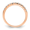 14k Rose Gold 1/2 carat Lab Grown Diamond VS/SI+ G+ Complete Wedding Band