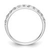 14k White Gold 3/4 carat Lab Grown Diamond VS/SI+ G+ Complete Wedding Band