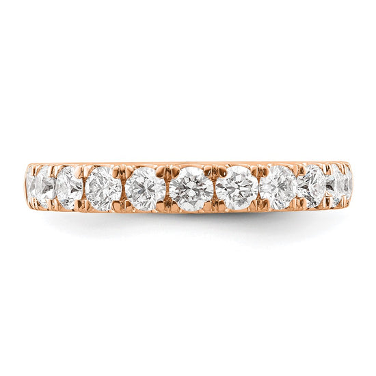 14k Rose Gold 1 carat Lab Grown Diamond VS/SI+ G+ Complete Wedding Band