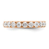 14k Rose Gold 1 carat Lab Grown Diamond VS/SI+ G+ Complete Wedding Band
