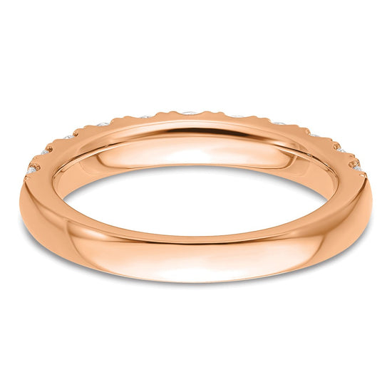 14k Rose Gold 1 carat Lab Grown Diamond VS/SI+ G+ Complete Wedding Band