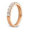 14k Rose Gold 1 carat Lab Grown Diamond VS/SI+ G+ Complete Wedding Band