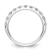 14k White Gold 1 carat Lab Grown Diamond VS/SI+ G+ Complete Wedding Band