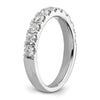 14k White Gold 1 carat Lab Grown Diamond VS/SI+ G+ Complete Wedding Band