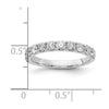 14k White Gold 1 carat Lab Grown Diamond VS/SI+ G+ Complete Wedding Band