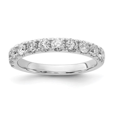 14k White Gold 1 carat Lab Grown Diamond VS/SI+ G+ Complete Wedding Band