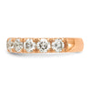 14k Rose Gold 2 carat Lab Grown Diamond VS/SI+ G+ Complete Wedding Band