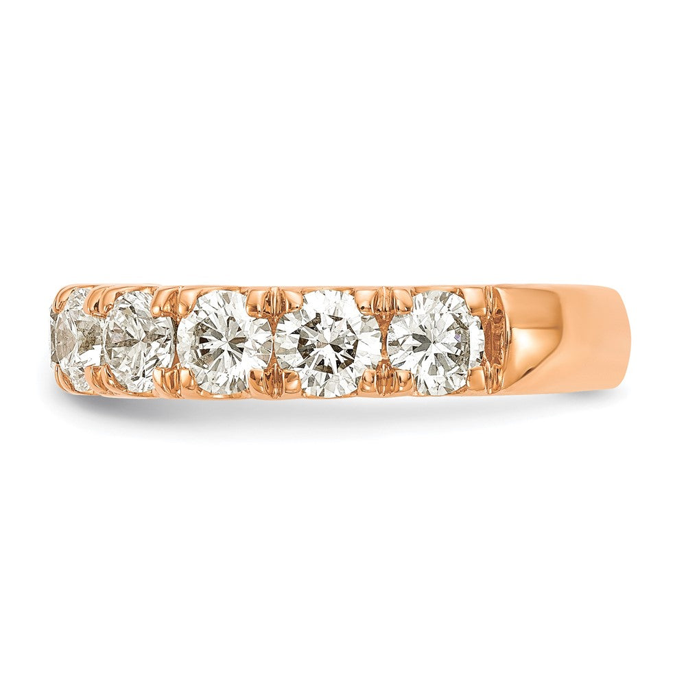 14k Rose Gold 2 carat Lab Grown Diamond VS/SI+ G+ Complete Wedding Band