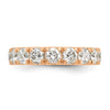 14k Rose Gold 2 carat Lab Grown Diamond VS/SI+ G+ Complete Wedding Band