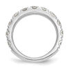 14k White Gold 2 carat Lab Grown Diamond VS/SI+ G+ Complete Wedding Band