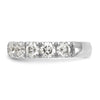 14k White Gold 2 carat Lab Grown Diamond VS/SI+ G+ Complete Wedding Band