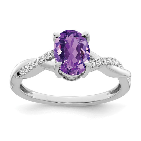 Oval Gemstone & Diamond Rings