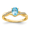 Oval Gemstone & Diamond Rings