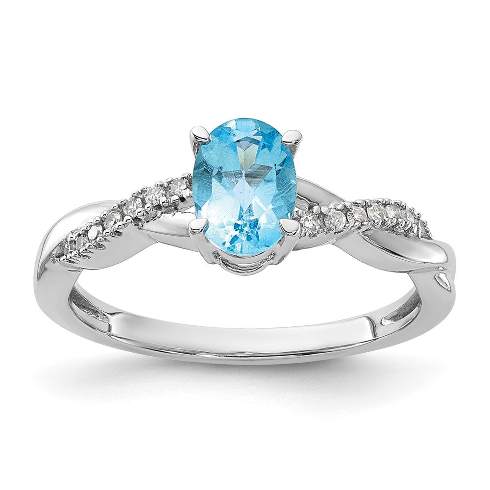 Oval Gemstone & Diamond Rings