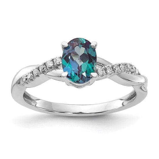Oval Gemstone & Diamond Rings